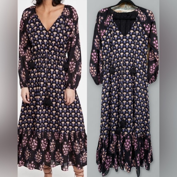Roberta roller rabbit Madigan Olaya floral maxi Sundress size XS - Picture 1 of 12